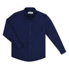 Long sleeve cotton button down shirt - Navy