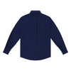 Long sleeve cotton button down shirt - Navy