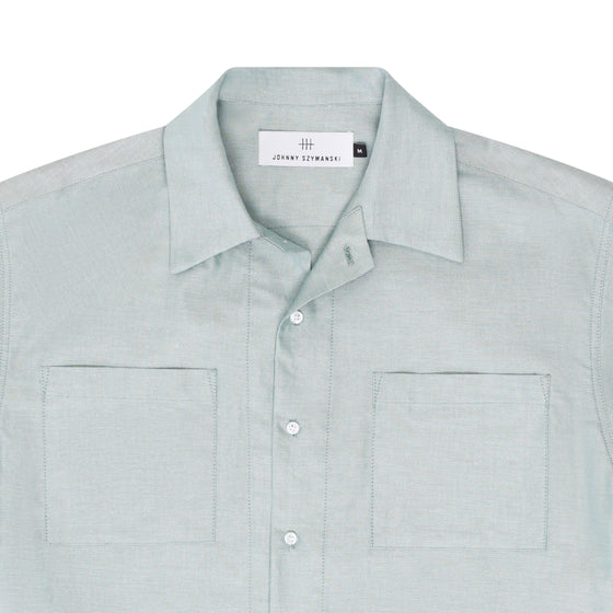 Harrison Vacation Shirt - Green Cotton