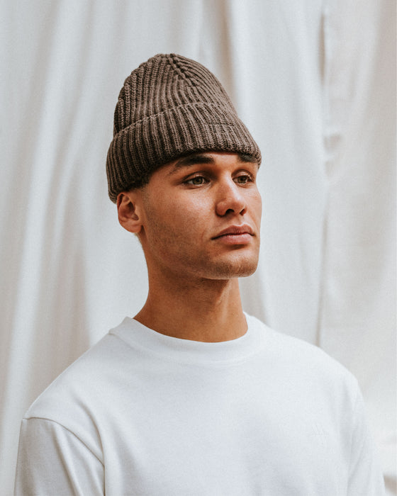 Merino Benson Beanie - Clay