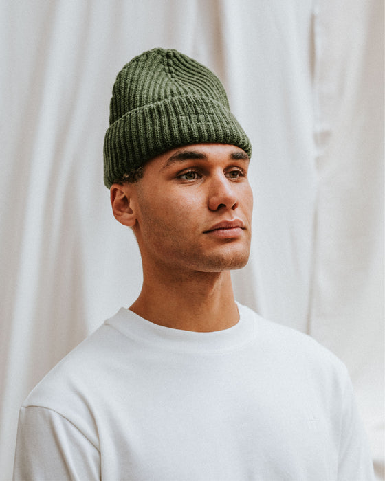 Merino Benson Beanie - Forest