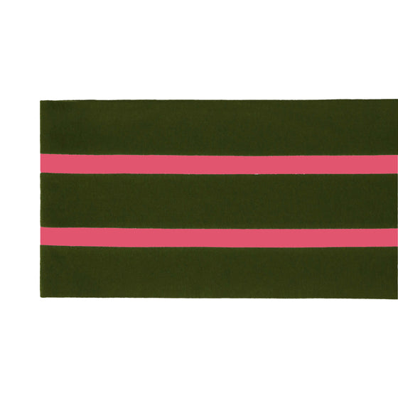 Varsity Scarf - Green/Pink